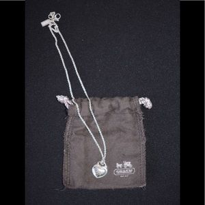Coach heart necklace